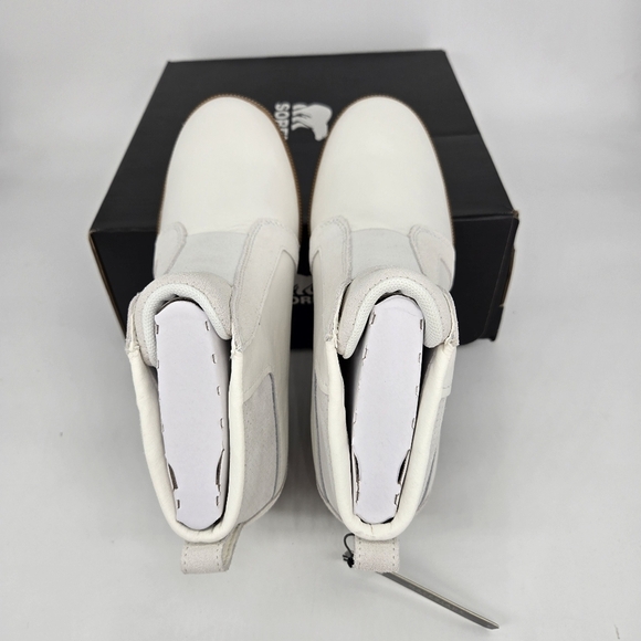 New Sorel Out N About Pull On Wedge Booties Leather Boots Women's Size 7.5 - Picture 5 of 8